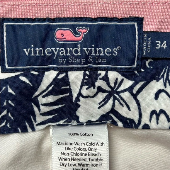Vineyard Vines Men's Pink Chino Breaker Shorts Size 34 Casual Preppy Style - Picture 4 of 8